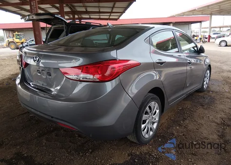 2012 Hyundai Elantra Gls z USA, uszkodzony, nr VIN 5NPDH4AE2CH077598